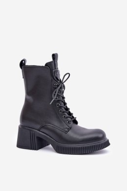 Botki Model Vinceza 66671 Black Skóra 