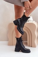 Botki Model Vinceza 66671 Black Skóra 