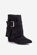 Botki Model Vortinia 1690A Black Zamsz 
