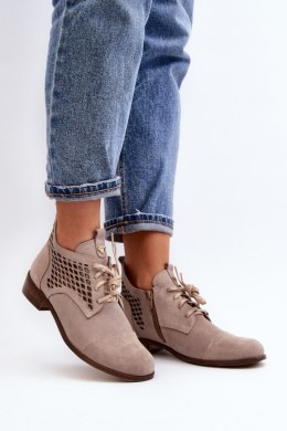 Botki Model Zazoo 2878/024 Beige 