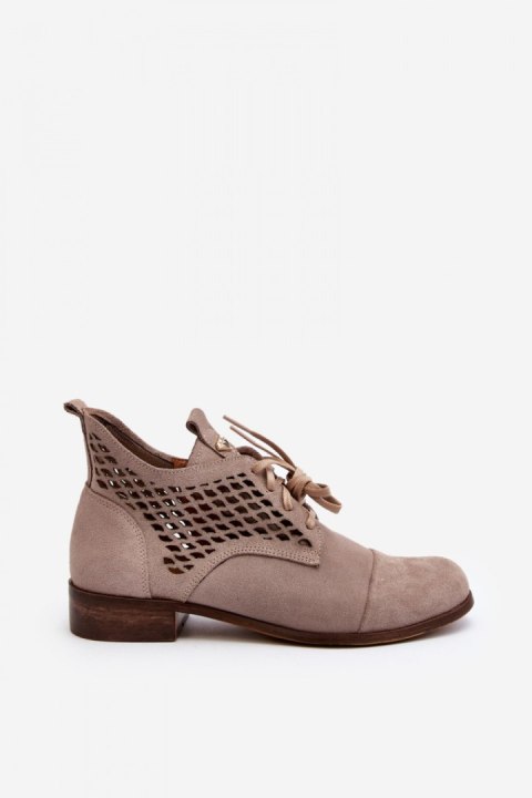 Botki Model Zazoo 2878/024 Beige Botki Model Zazoo 2878/024 Beige