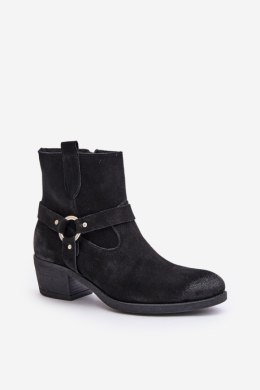 Botki Model Zazoo 60477 Black 
