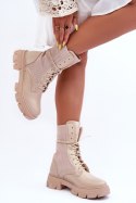 Botki Workery Model Marlissa A9513 Beige 