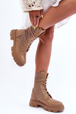 Botki Workery Model Marlissa A9513 Dark Beige 