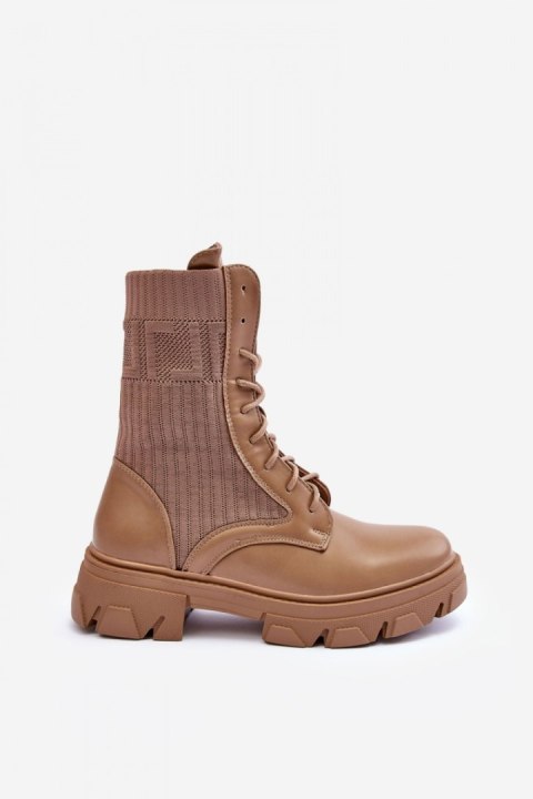 Botki Workery Model Marlissa A9513 Dark Beige Botki Workery Model Marlissa A9513 Dark Beige
