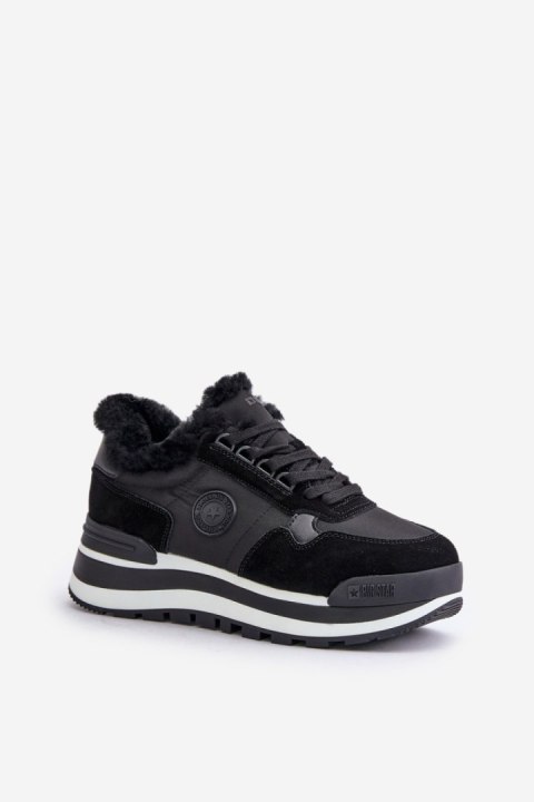 Sneakersy damskie skórzane Model Big Star OO274A216 Black Sneakersy damskie skórzane Model Big Star OO274A216 Black