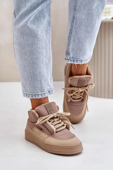 Sneakersy damskie Model Big Star OO274A532 Beige Sneakersy damskie Model Big Star OO274A532 Beige