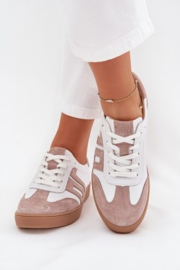 Sneakersy damskie skórzane Model Vinceza 79557 White/Beige