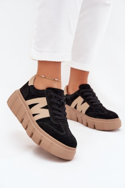 Sneakersy damskie skórzane Model Vinceza 79561 Black Sneakersy damskie skórzane Model Vinceza 79561 Black