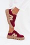Sneakersy damskie skórzane Model Vinceza 79561 Bordo