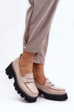 Mokasyny Model DA MR870-32 Beige 