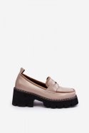 Mokasyny Model DA MR870-32 Beige 