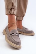 Mokasyny Model DA TW101 Grey 
