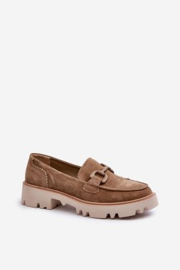 Mokasyny Model DA TW117 Brown 