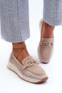 Mokasyny Model DA TW210 Beige 