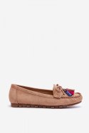 Mokasyny Model Dorine GS37 Dark Beige 
