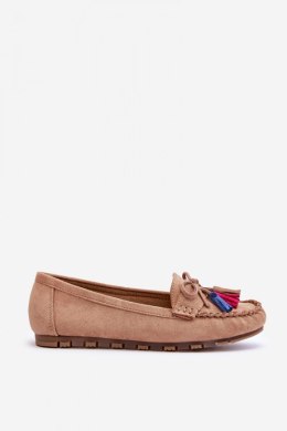 Mokasyny Model Dorine GS37 Dark Beige 