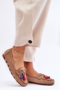 Mokasyny Model Dorine GS37 Dark Beige 