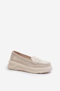 Mokasyny Model Filidia 24PB18-6889 Beige 
