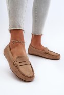 Mokasyny Model Glimris 24PB02-7673 Dark Beige 