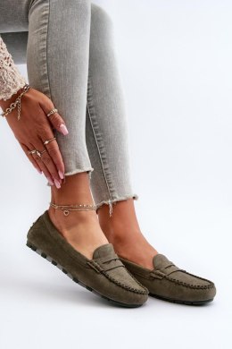 Mokasyny Model Glimris 24PB02-7673 Dark Green 