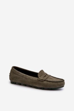 Mokasyny Model Glimris 24PB02-7673 Dark Green 