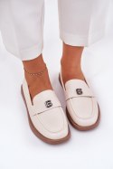 Mokasyny Model Vinceza 62208 Beige 
