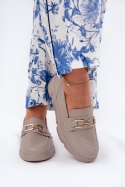 Mokasyny Model Vinceza 88007 Dark Beige 