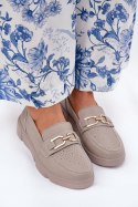 Mokasyny Model Vinceza 88007 Dark Beige 