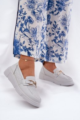 Mokasyny Model Vinceza 88007 Light Grey 