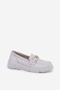 Mokasyny Model Vinceza 88007 Light Grey 