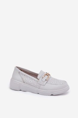 Mokasyny Model Vinceza 88007 Light Grey 