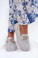 Mokasyny Model Vinceza 88007 Light Grey 