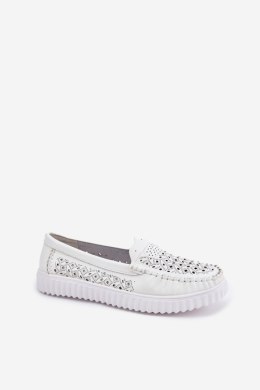 Mokasyny Model Vinceza 88028 White 