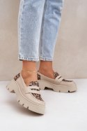 Mokasyny Model Zazoo 20191 Light Beige 