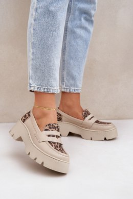 Mokasyny Model Zazoo 20191 Light Beige 