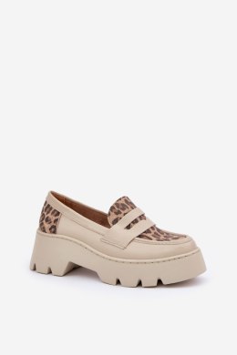 Mokasyny Model Zazoo 20191 Light Beige 