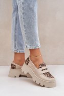 Mokasyny Model Zazoo 20191 Light Beige 