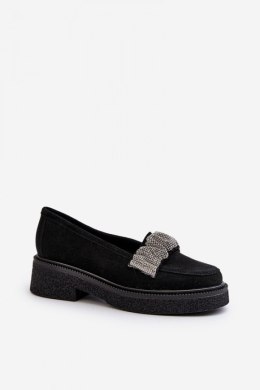 Mokasyny Model Zazoo 3419 Black Zamsz 