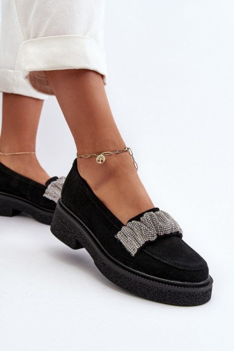 Mokasyny Model Zazoo 3419 Black Zamsz Mokasyny Model Zazoo 3419 Black Zamsz