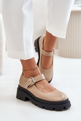 Półbuty Model Plikuria 1813 Beige 