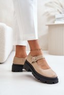 Półbuty Model Plikuria 1813 Beige 