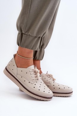Półbuty Model S.Barski LR182 Beige 