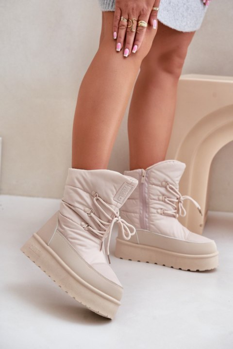 Śniegowce Model Big Star OO274885 Beige 