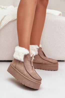 Śniegowce Model Filiala 24891 Dark Beige 