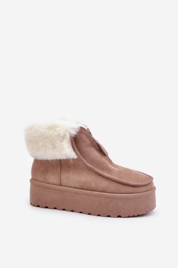Śniegowce Model Filiala 24891 Dark Beige 