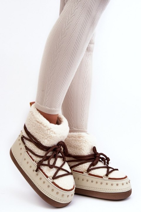 Śniegowce Model Rohes NB617 Beige 