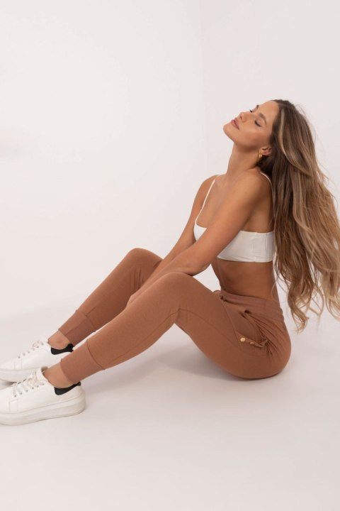 Spodnie dresowe damskie Model CLM-DR-0128.05P Light Brown - Factory Price Spodnie dresowe damskie Model CLM-DR-0128.05P Light Brown - Factory Price