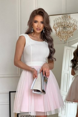 Sukienka damska Model 283-32 Ecru/Pink - Bicotone