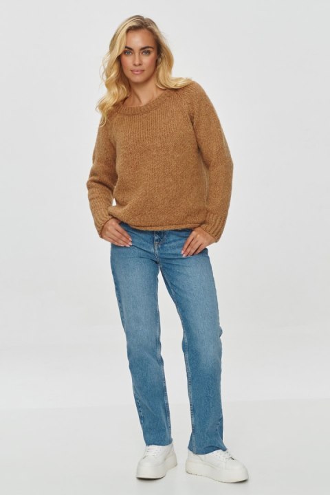 Sweter Damski Model S150 Camel - Makadamia Sweter Damski Model S150 Camel - Makadamia
